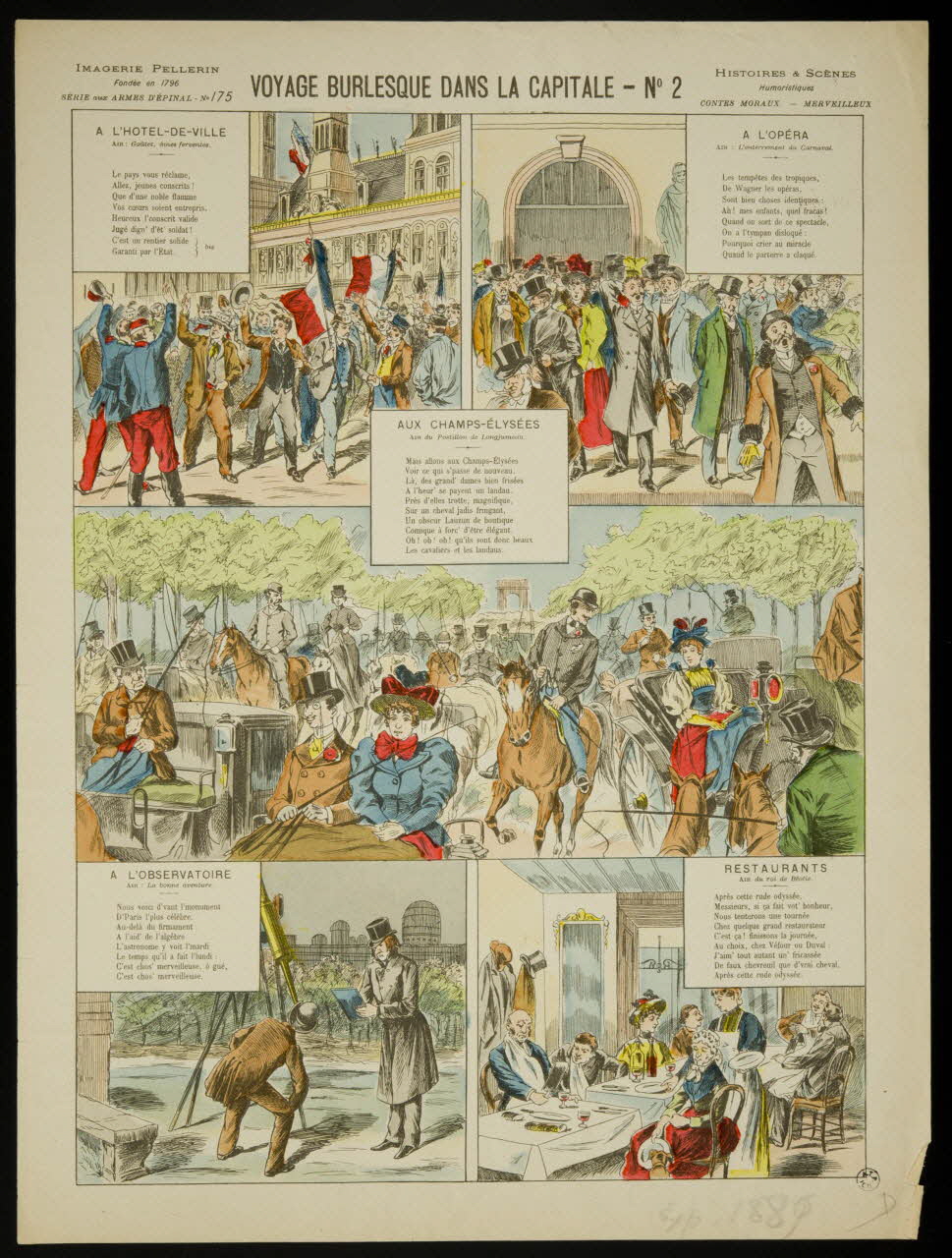 estampe VOYAGE BURLESQUE DANS LA CAPITALE - N°2 1952.39.250 Photo