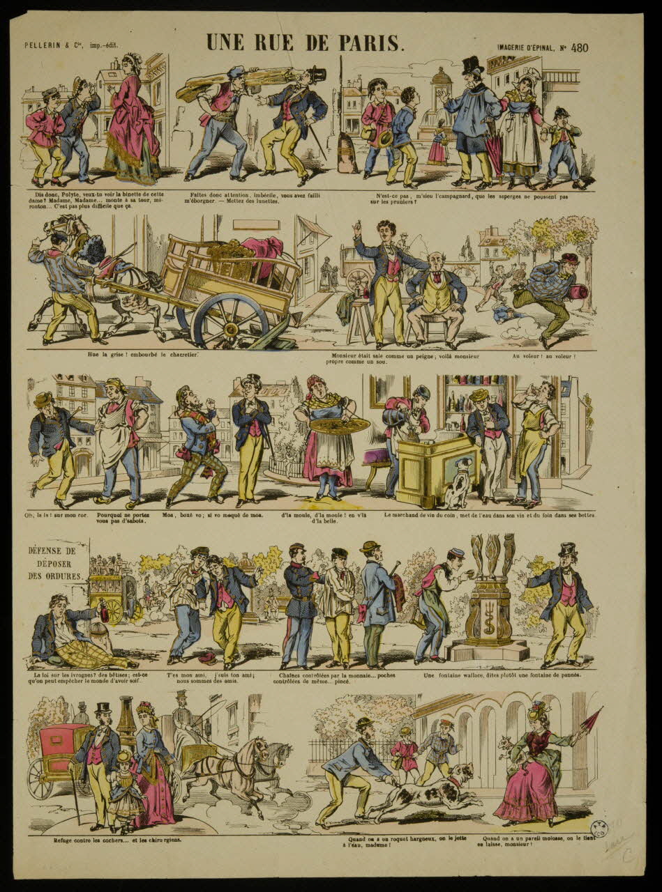 estampe UNE RUE DE PARIS. 1952.39.263 Photo