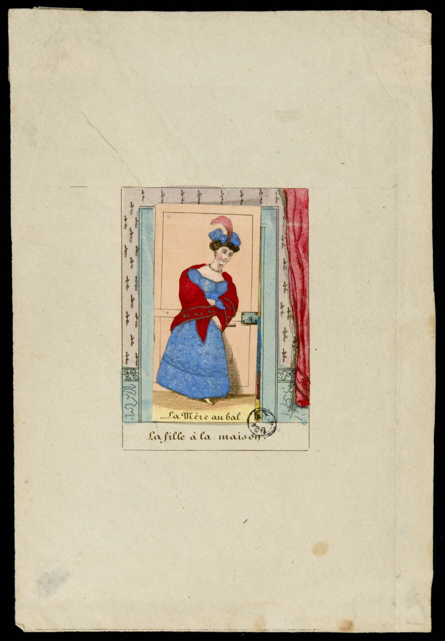 estampe La mère au bal  La fille à la maison. 1952.39.293 Photo