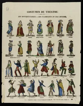 François Lacour ; Charles-Eugène Glémarec à compartiments (7x4) COSTUMES DE THEATRE. Paris 1852 1952.39.298 Photo