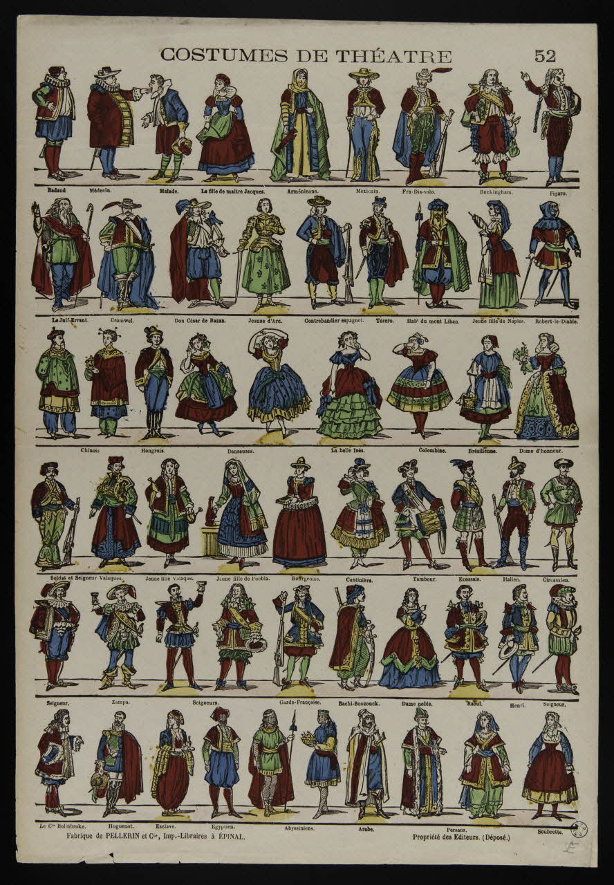 estampe COSTUMES DE THEATRE 1952.39.329 Photo