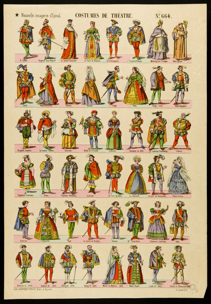 estampe COSTUMES DE THEATRE. 1952.39.330 Photo