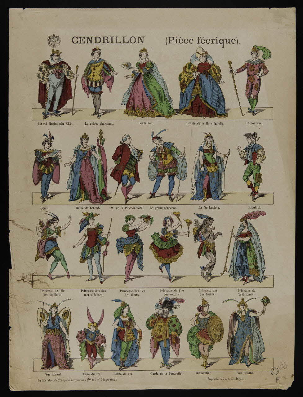 estampe CENDRILLON (Pièce féerique). 1952.39.345 Photo