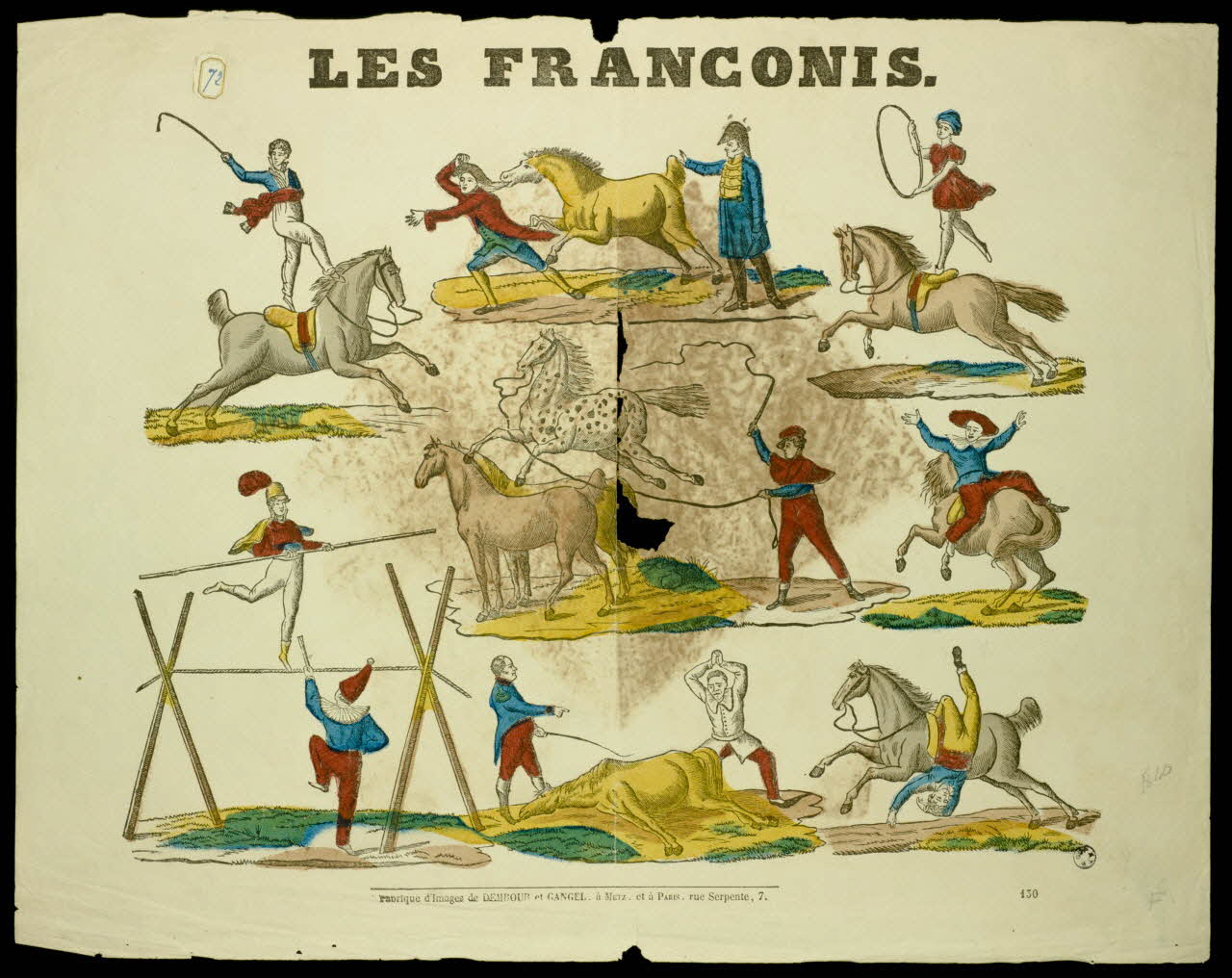 Dembour et Gangel estampe LES FRANCONIS. Metz 1840-1852 1952.39.363 Photo