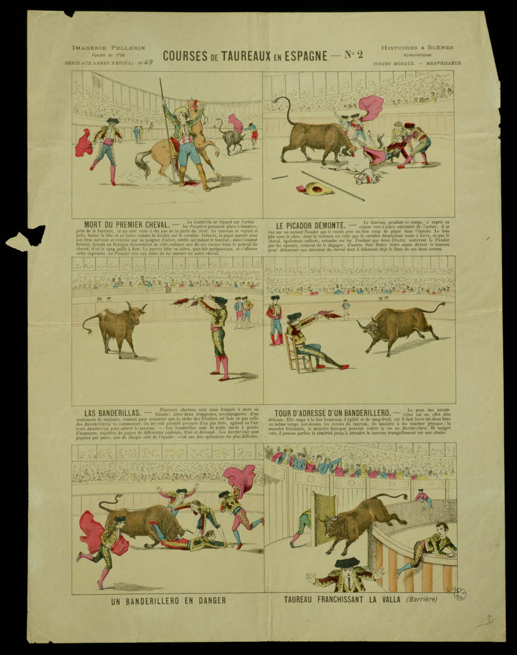 estampe COURSES DE TAUREAUX EN ESPAGNE - N°2 1952.39.372 Photo