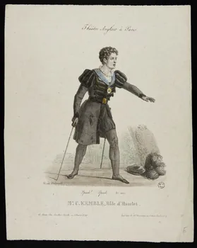 estampe Mr. C. KEMBLE, Rôle d'Hamlet. 1952.39.382 Photo