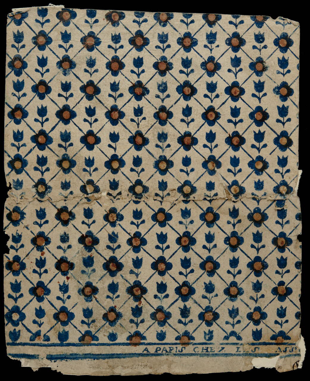 estampe Fleurs et motifs géométriques 1952.39.44 Photo