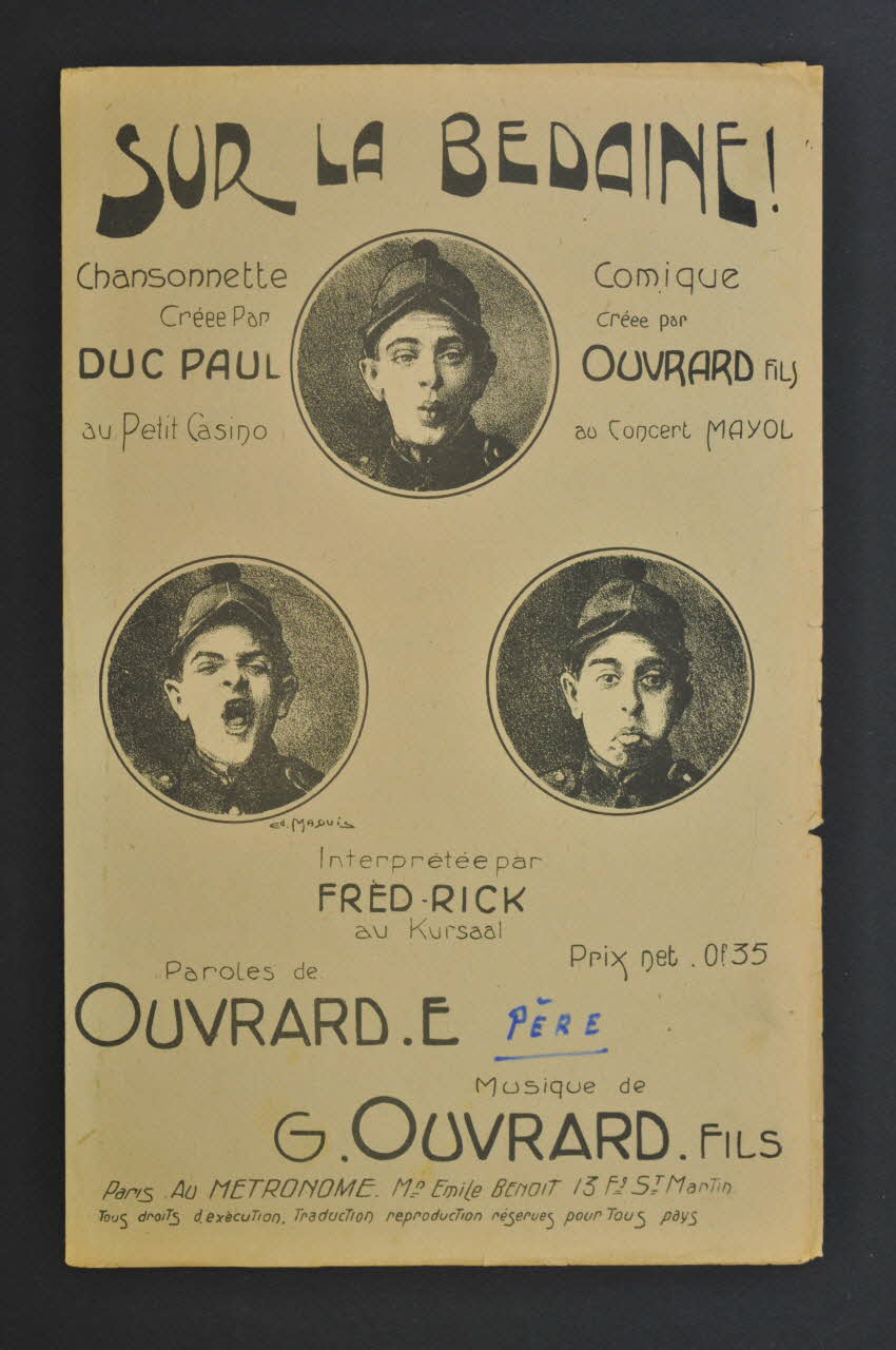 chanson petit format 1968.111.41 Photo Mucem