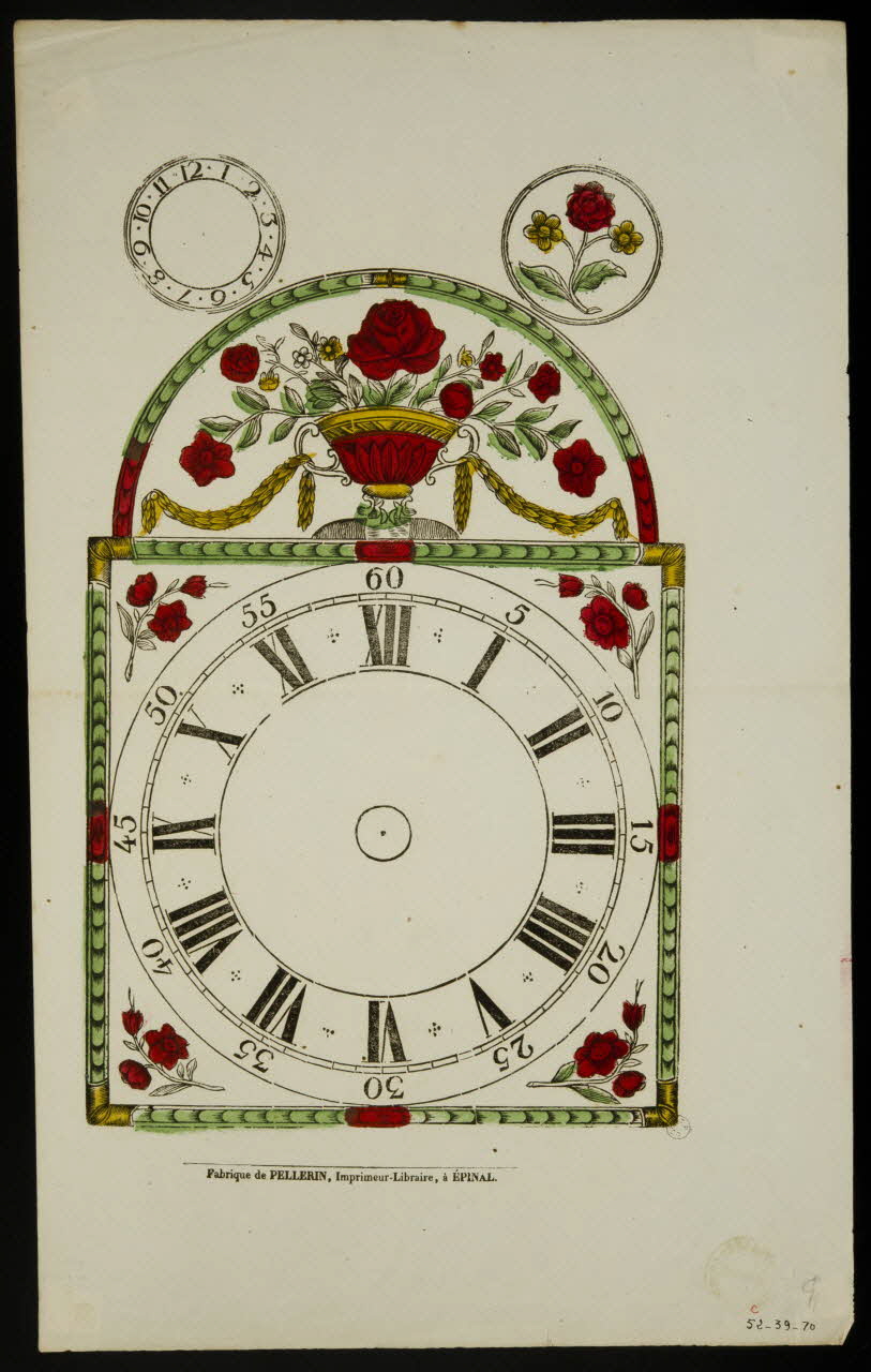 estampe Cadran d'horloge 1952.39.70 Photo
