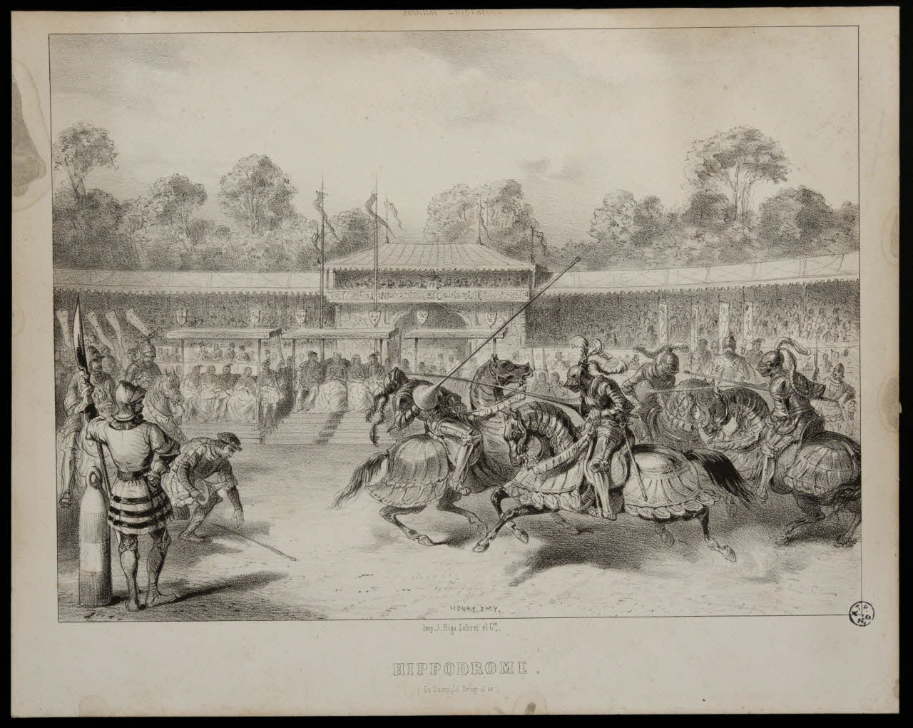 estampe HIPPODROME.  (Le Camp du Drap d'or) 1952.48.6 Photo