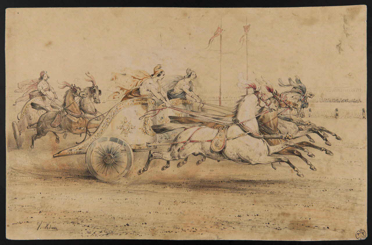 estampe Course de chars 1952.48.9 Photo