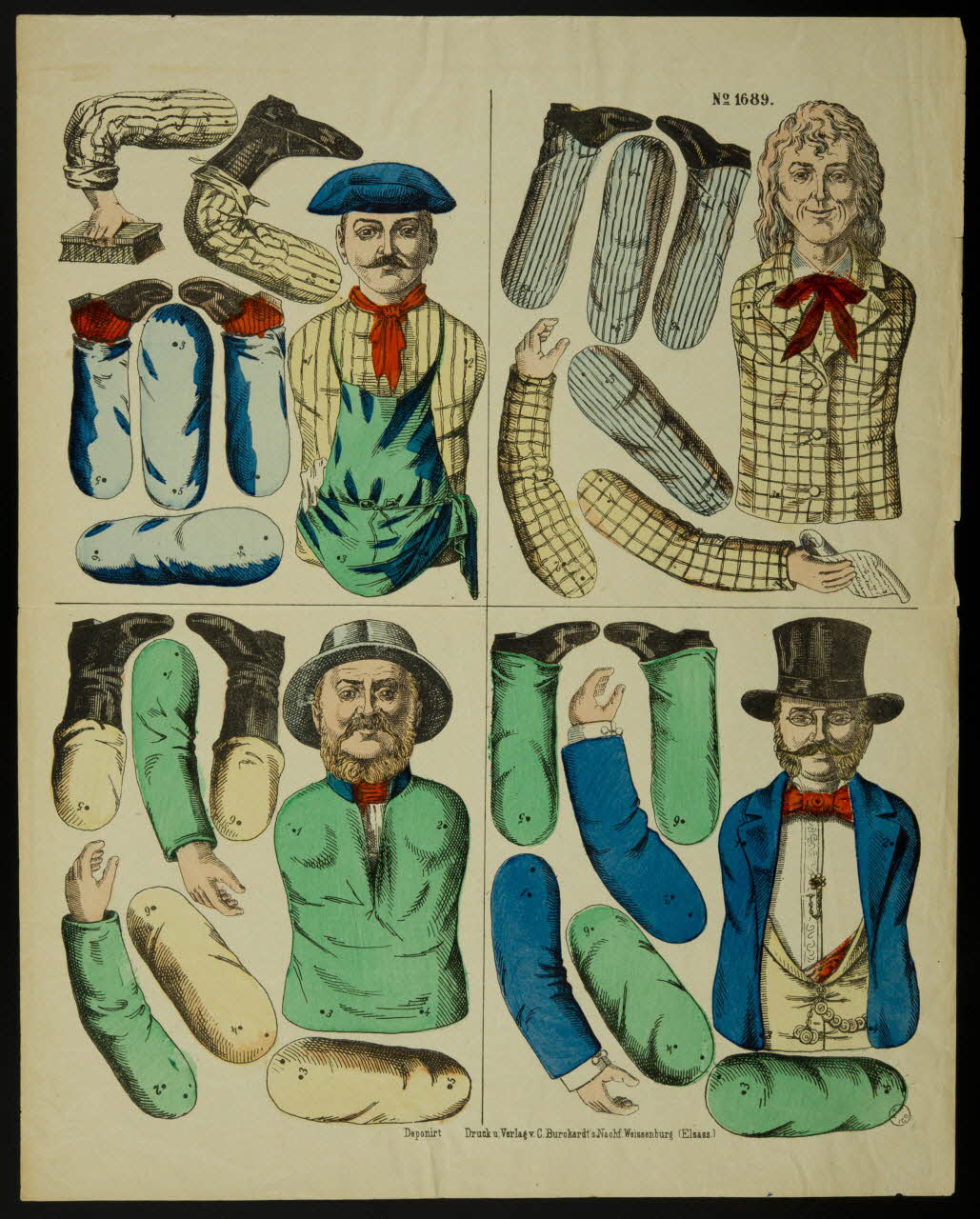 estampe Druch u. Verlag v. Burckardt's Nachf. Weissenburg (Elsass.) 1952.55.24 Photo