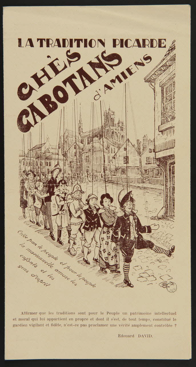 estampe LA TRADITION PICARDE  CHES  CABOTANS  d'AMIENS 1952.55.28 Photo