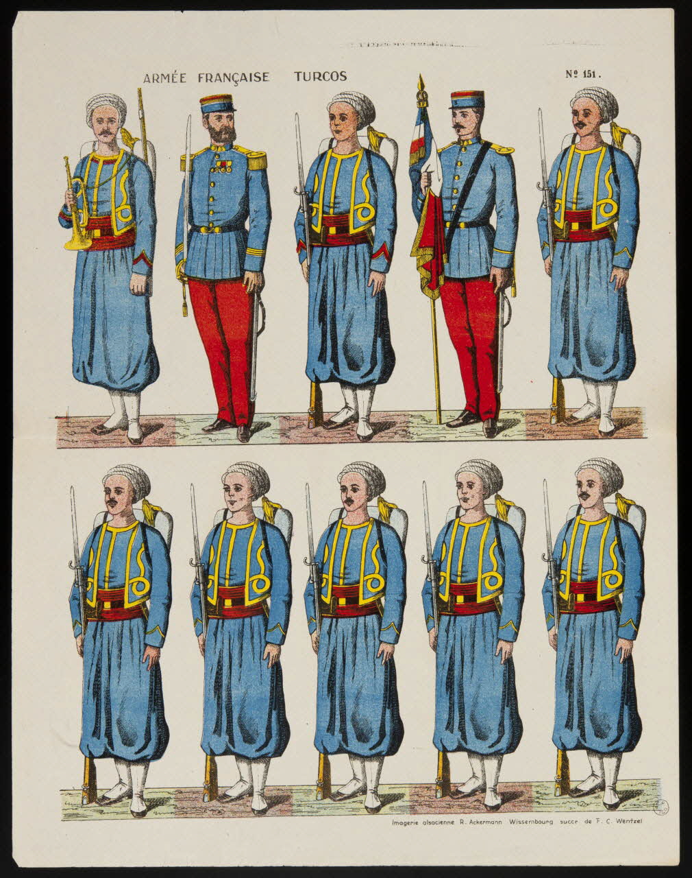 estampe ARMEE FRANCAISE TURCOS 1952.63.4 Photo