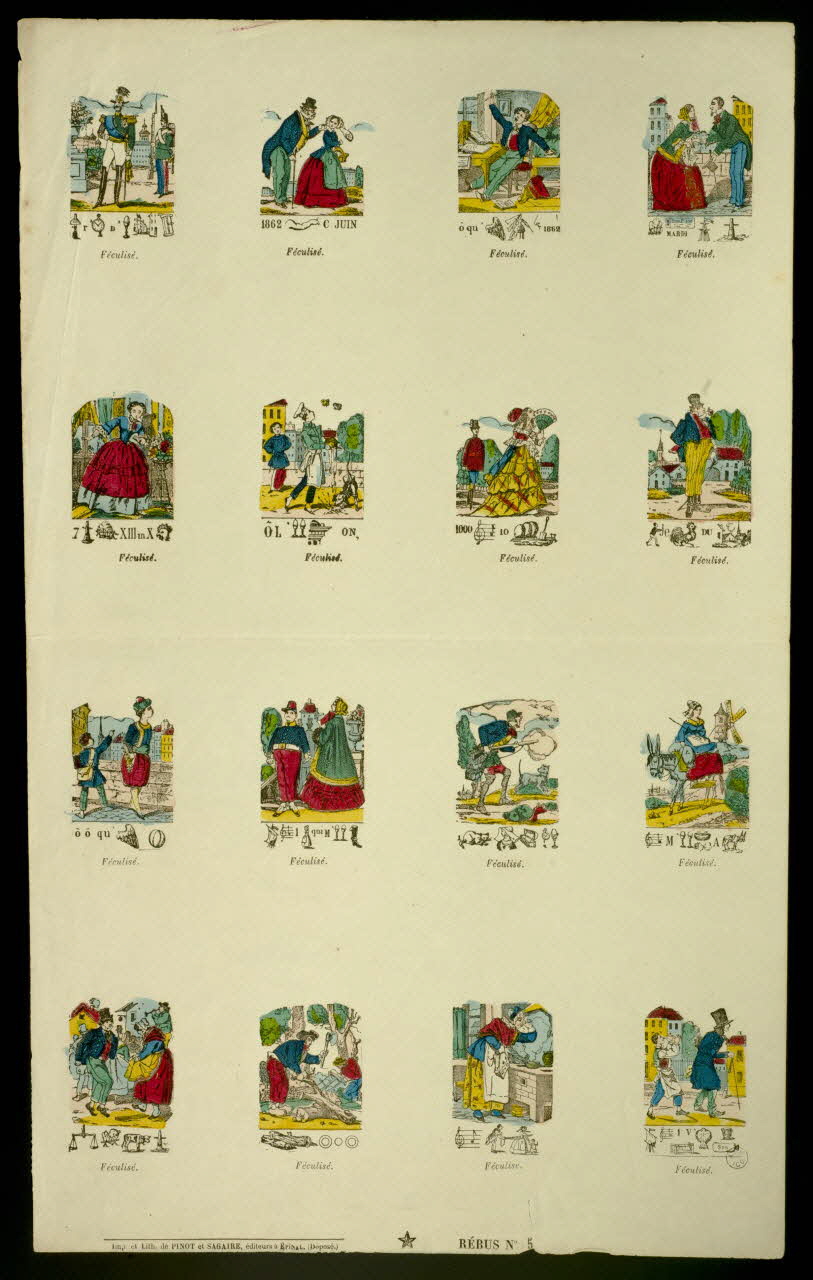 estampe Rébus 1952.63.5 Photo