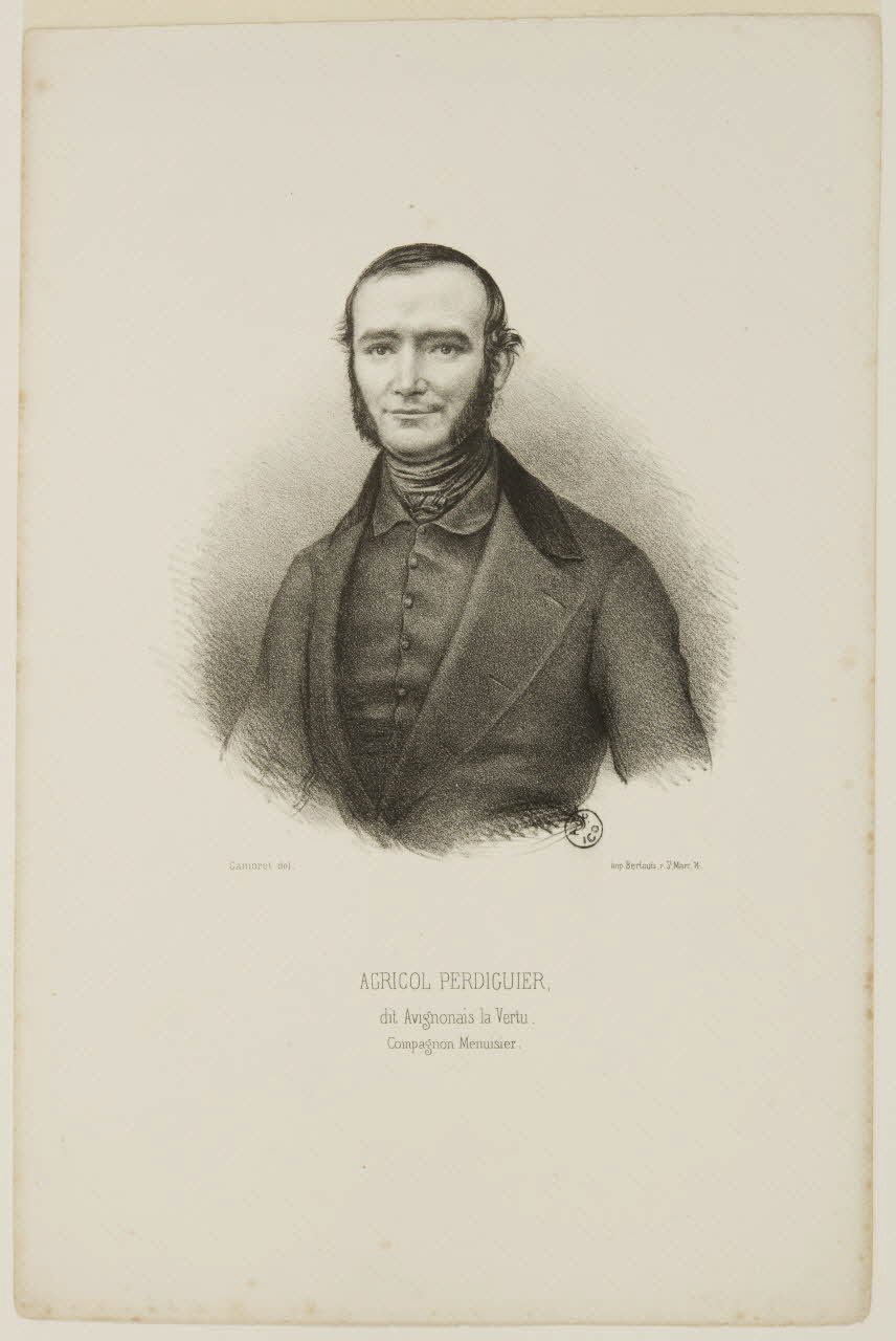 estampe AGRICOL PERDIGUIER,  dit Avignonais la Vertu. 1952.64.1 Photo
