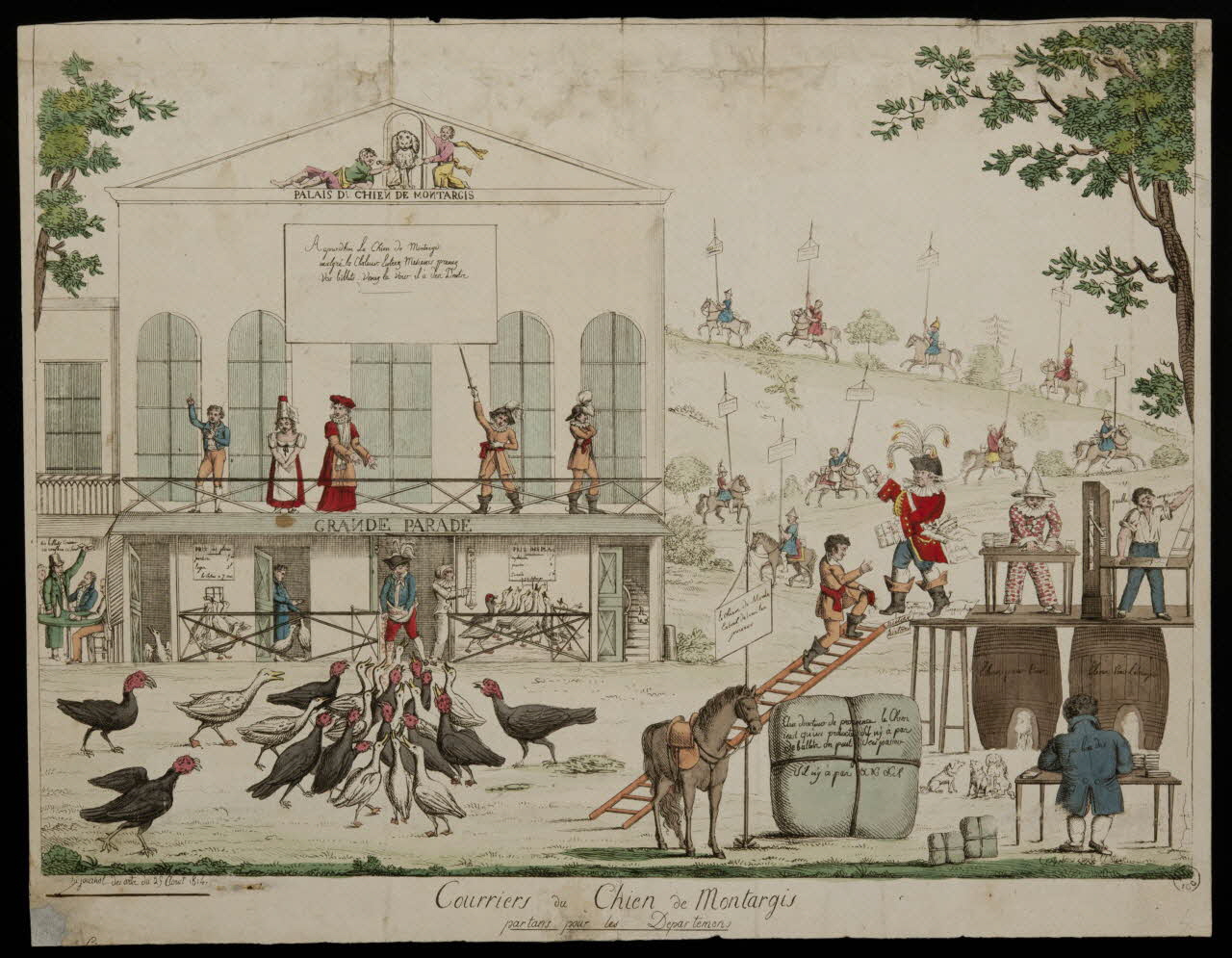 estampe Courriers du Chien de Montargis 1952.67.1 Photo