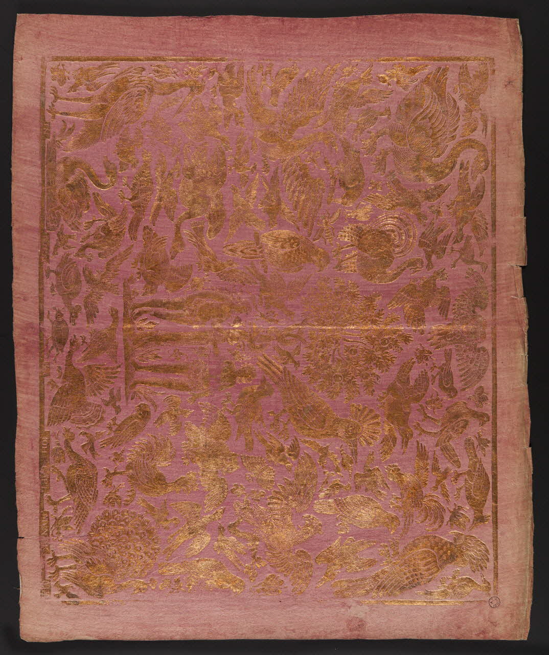 estampe Adam et Eve entourés d'oiseaux 1952.67.18 Photo