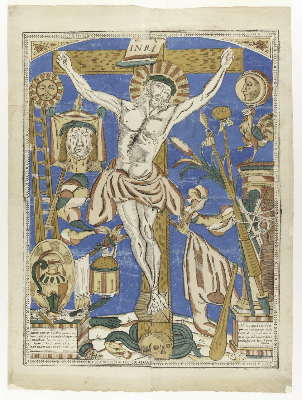 imagerie ancienne Christ en croix 1952.67.8 Photo