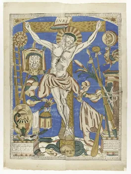 imagerie ancienne Christ en croix 1952.67.8 Photo