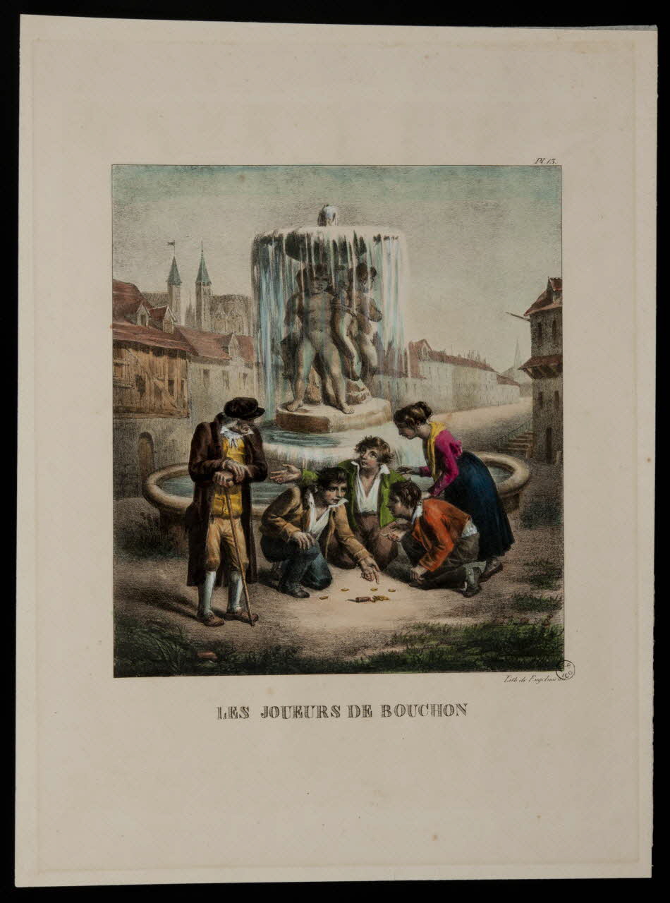 estampe LES JOUEURS DE BOUCHON 1952.71.18 Photo