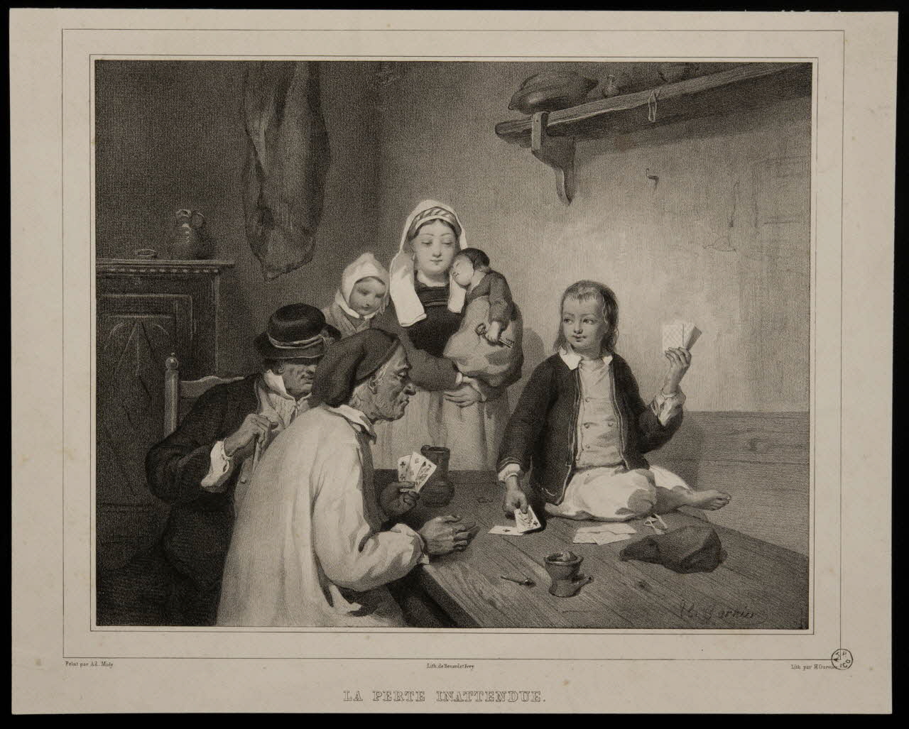 estampe LA PERTE INATTENDUE. 1952.71.21 Photo
