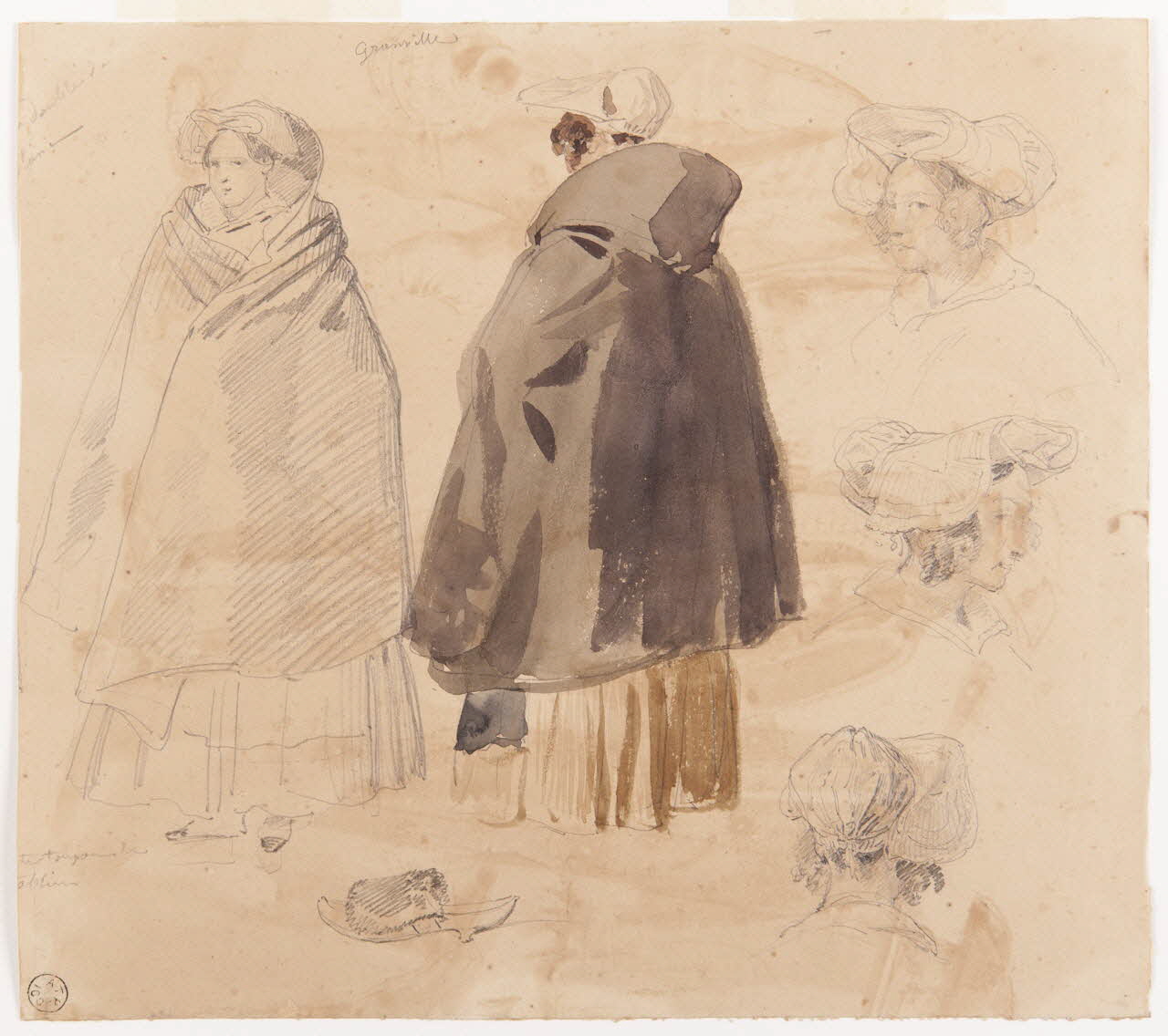 Lalaisse François Hippolyte carnet de dessins Granville Normandie, France 1844 1952.76.1.147 Photo