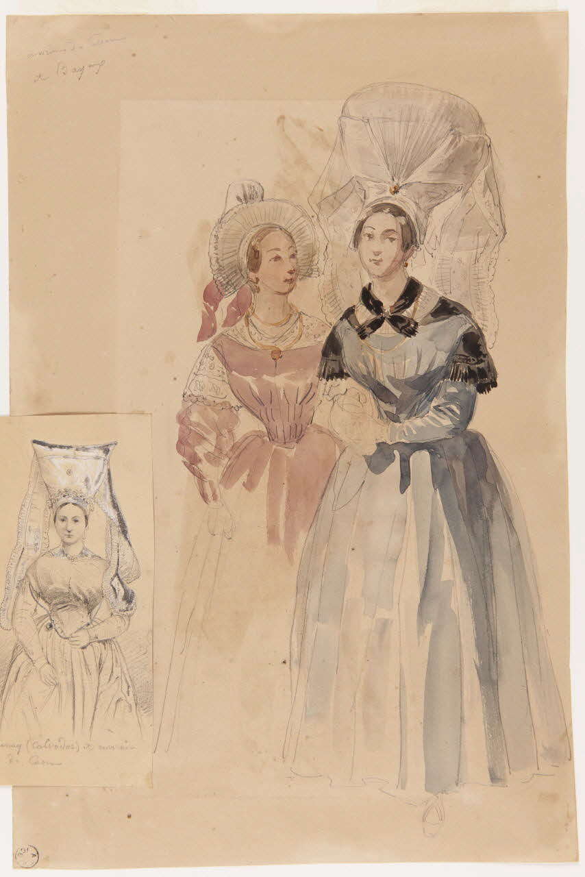 Lalaisse François Hippolyte carnet de dessins environs de Caen  et Bayeux Normandie, France 1844 1952.76.1.180 Photo