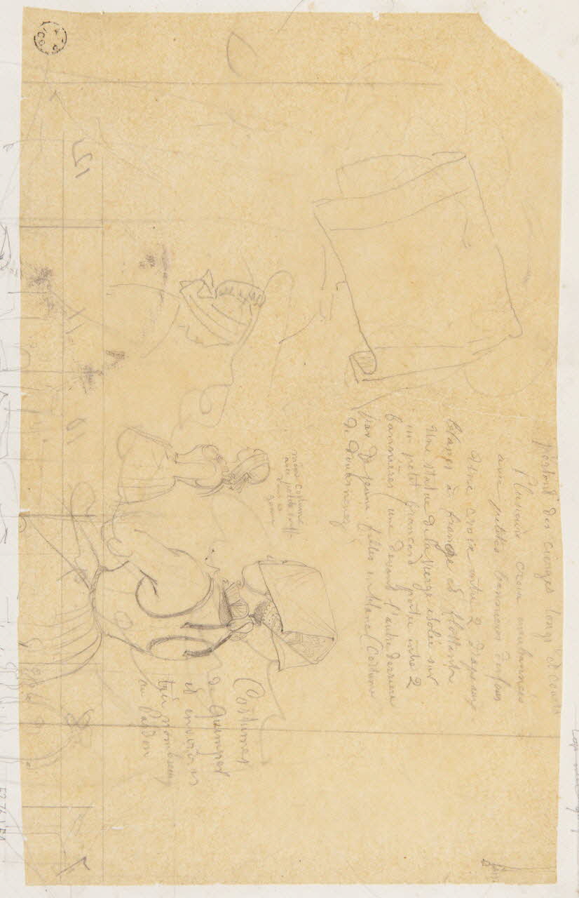 Lalaisse François Hippolyte carnet de dessins Pardon de Saint-Léger à Riec Bretagne, France 1843 1952.76.1.54 Photo