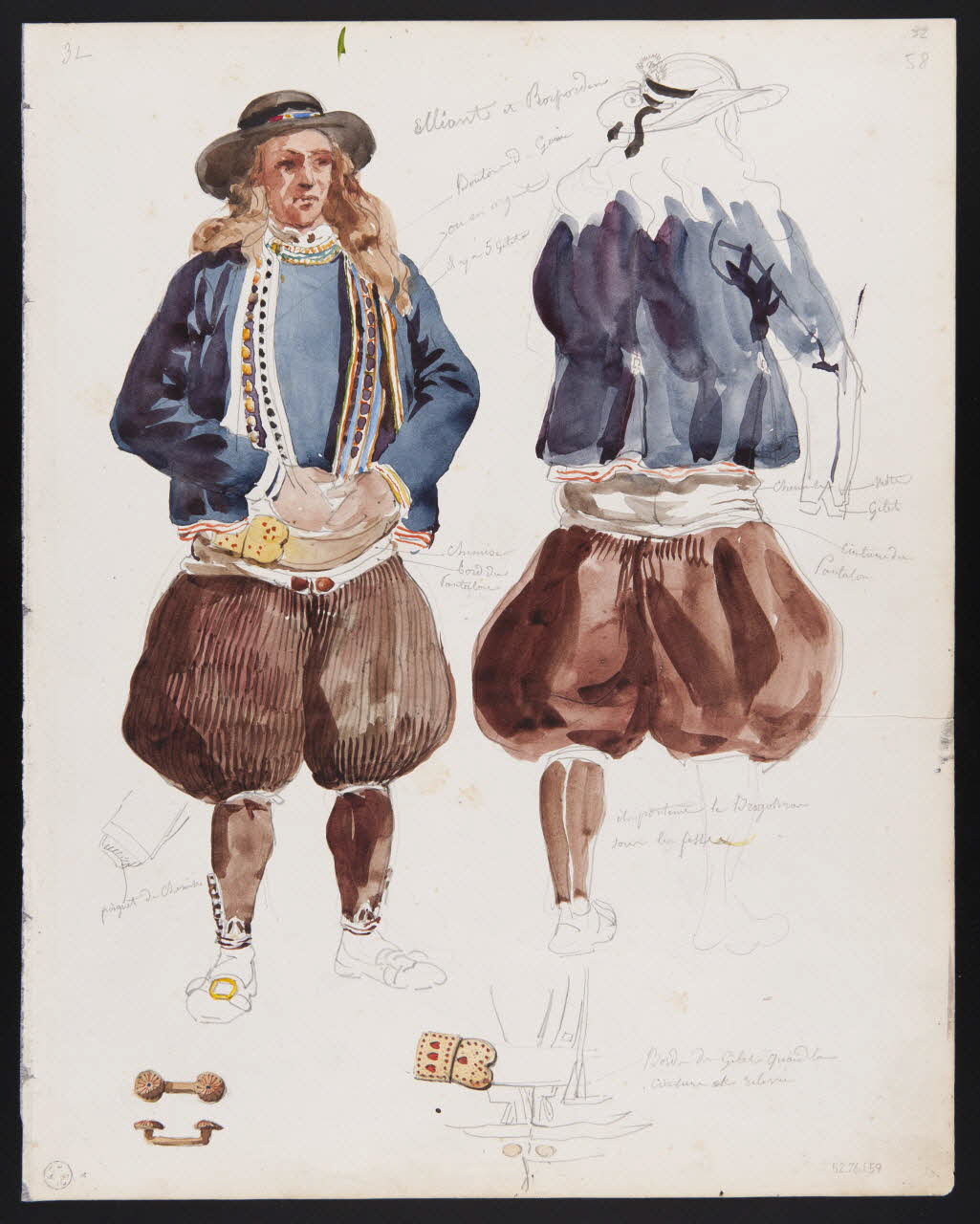 Lalaisse François Hippolyte carnet de dessins Elliant et Rosposden Bretagne, France 1843 1952.76.1.59 Photo