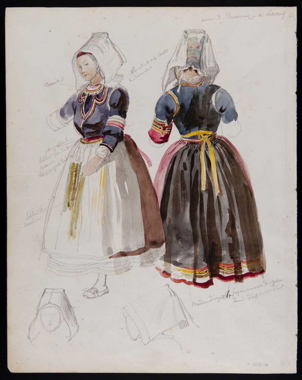 Lalaisse François Hippolyte carnet de dessins environs de Douarnenez et Pont-Croix Bretagne, France 1843 1952.76.1.66 Photo