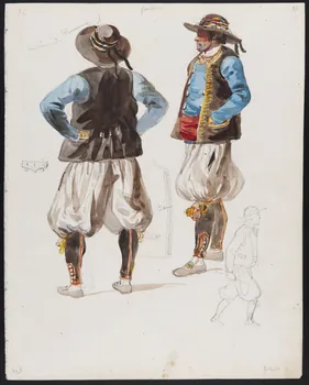 Lalaisse François Hippolyte carnet de dessins Homme de Douarnenez Bretagne, France 1843 1952.76.1.69 Photo