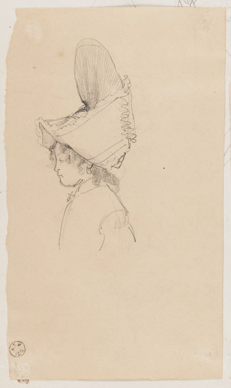 Lalaisse François Hippolyte carnet de dessins Femme de Dinard Bretagne, France 1844 1952.76.1.97 Photo