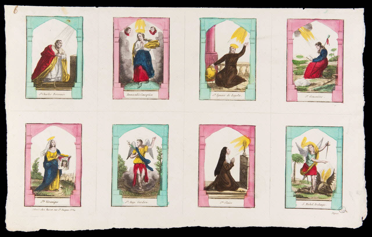 estampe Planche de Saints. 1952.87.106 Photo