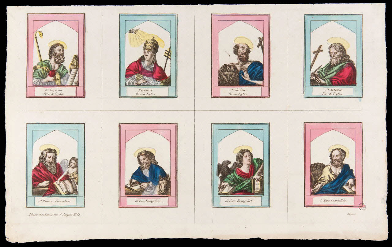 estampe Planche de Saints. 1952.87.107 Photo