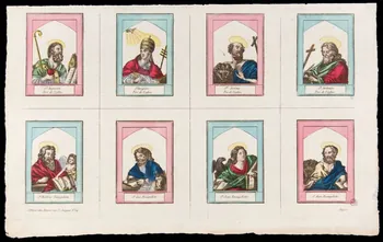 estampe Planche de Saints. 1952.87.107 Photo