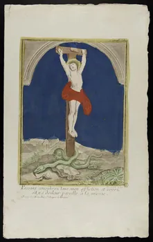 estampe Christ en croix 1952.87.30  Photo