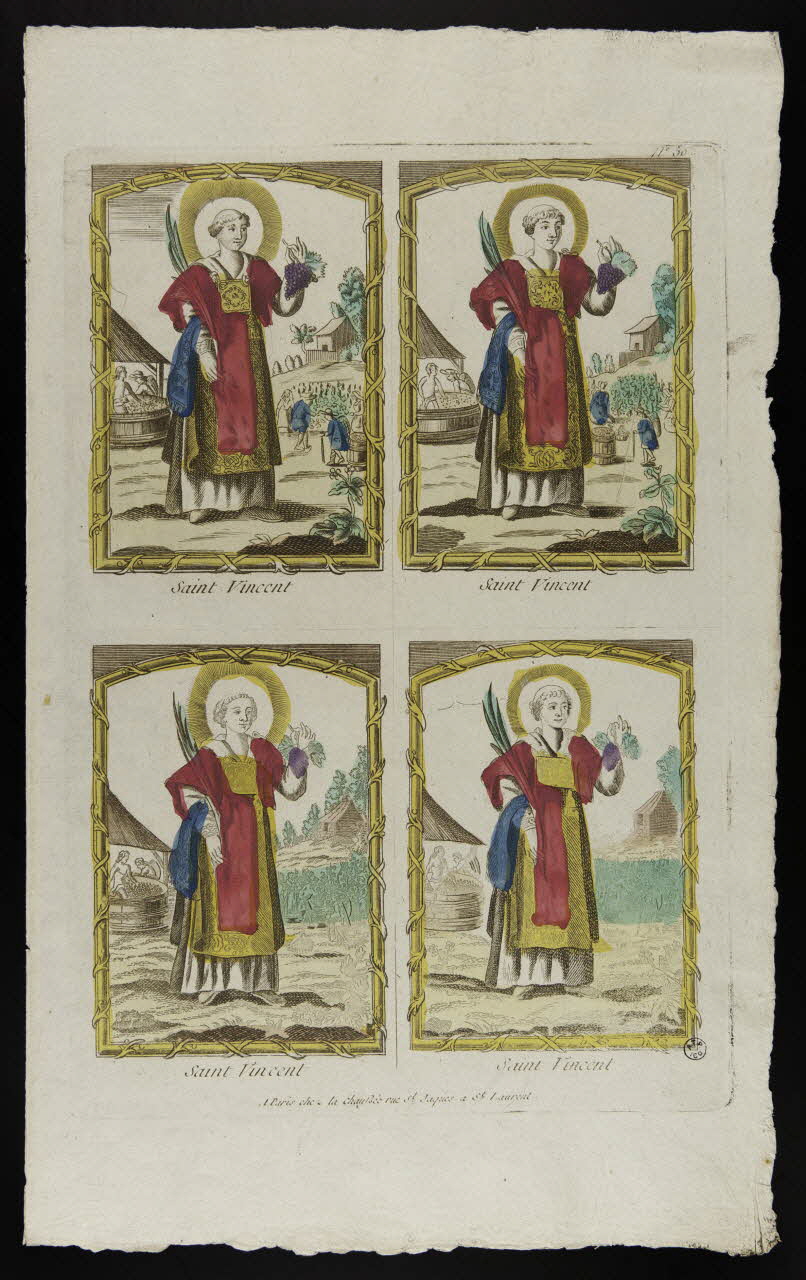 estampe Saint Vincent 1952.87.59 Photo