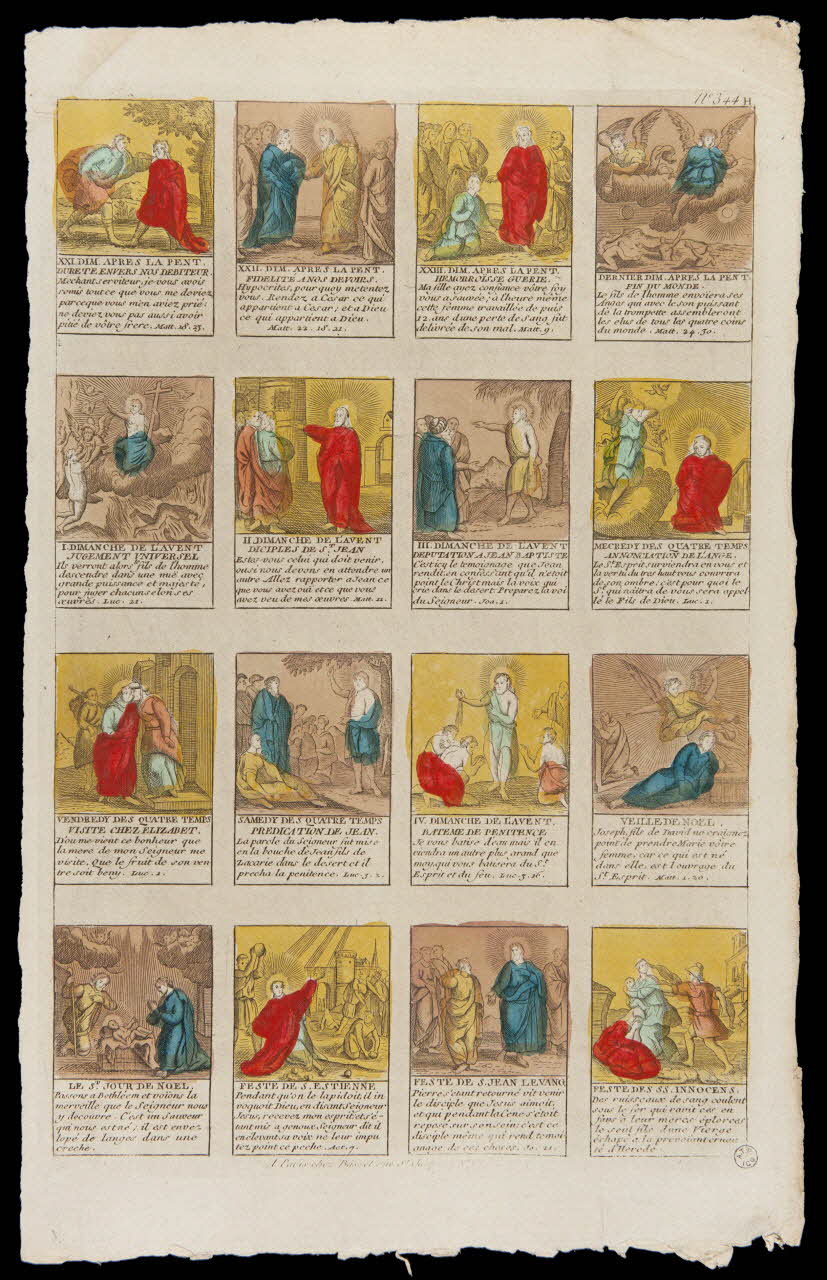 Basset. Paris imagerie ancienne Scènes religieuses diverses Paris 1805-1849 1952.87.71 Photo