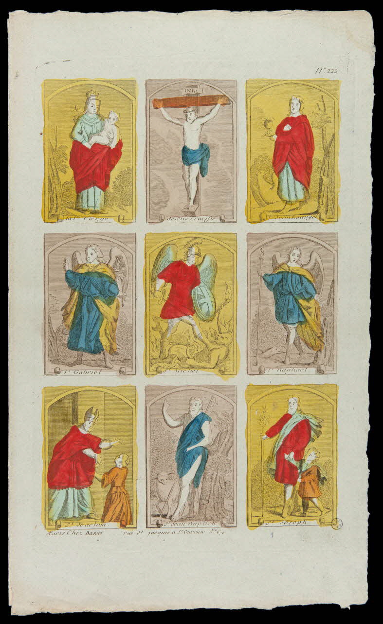 estampe Sainte Vierge, Jésus et Saints 1952.87.91 Photo