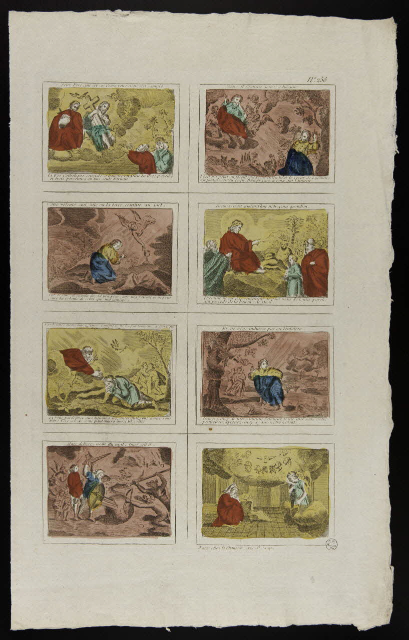 estampe Prière Notre Père illustrée 1952.87.98 Photo