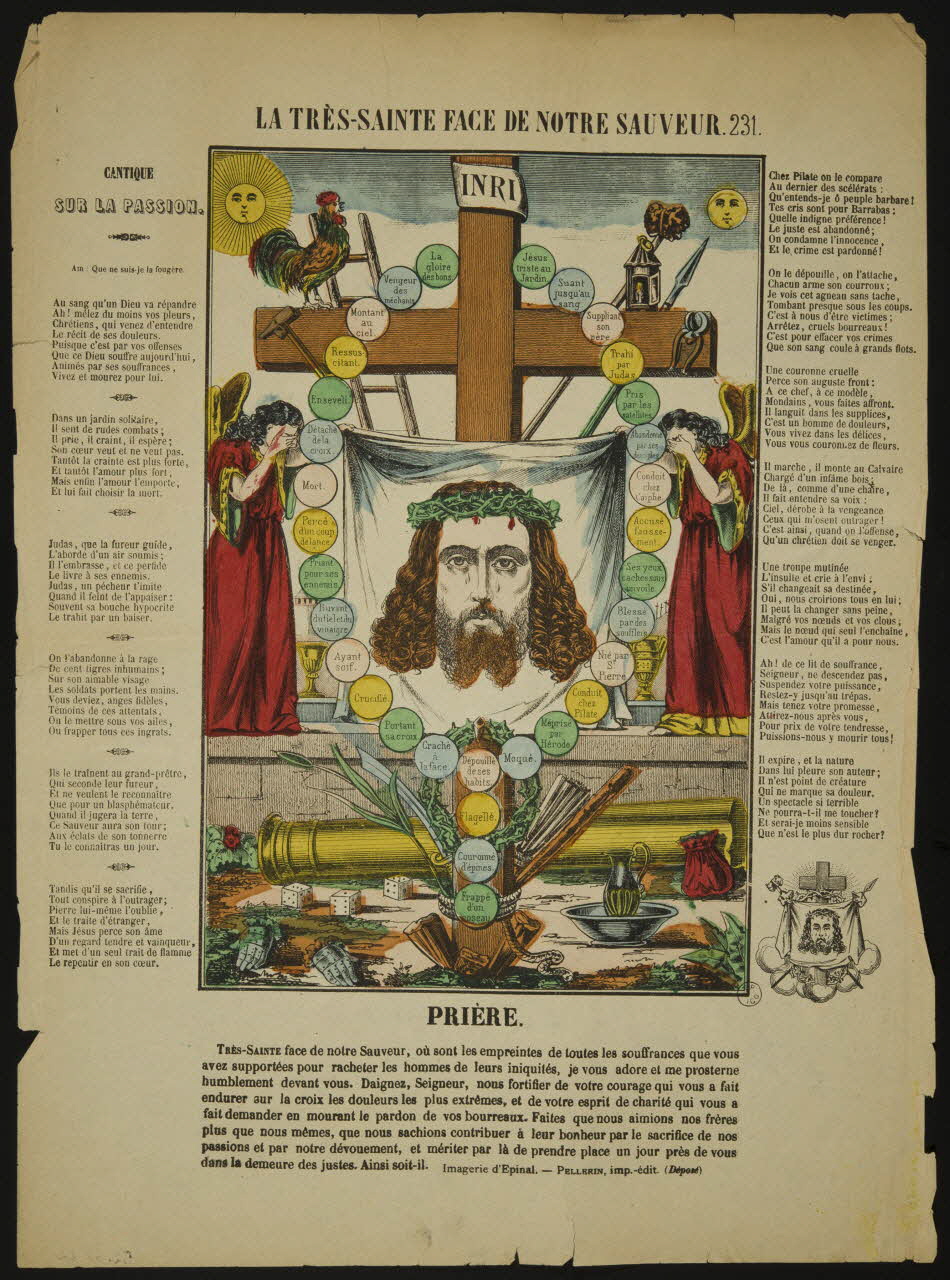 estampe LA TRES-SAINTE FACE DE NOTRE SAUVEUR. 1952.98.22 Photo