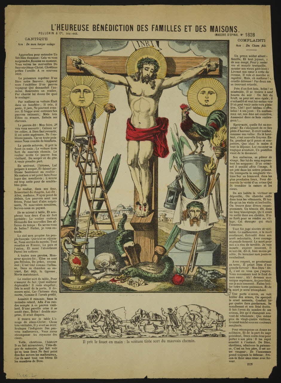 estampe L'HEUREUSE BENEDICTION DES FAMILLES ET DES MAISONS. 1952.98.23 Photo