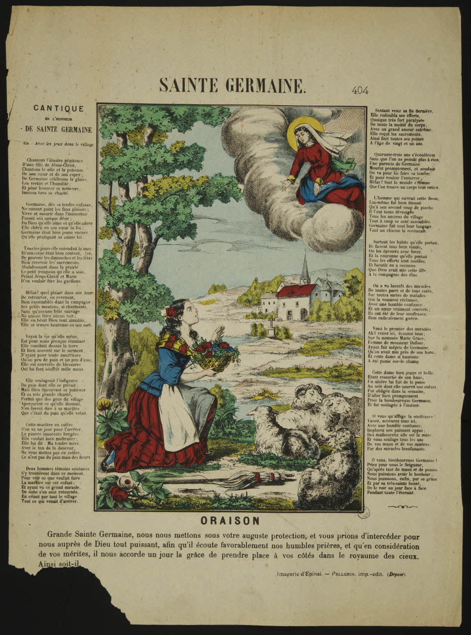 estampe SAINTE GERMAINE. 1952.98.25  Photo