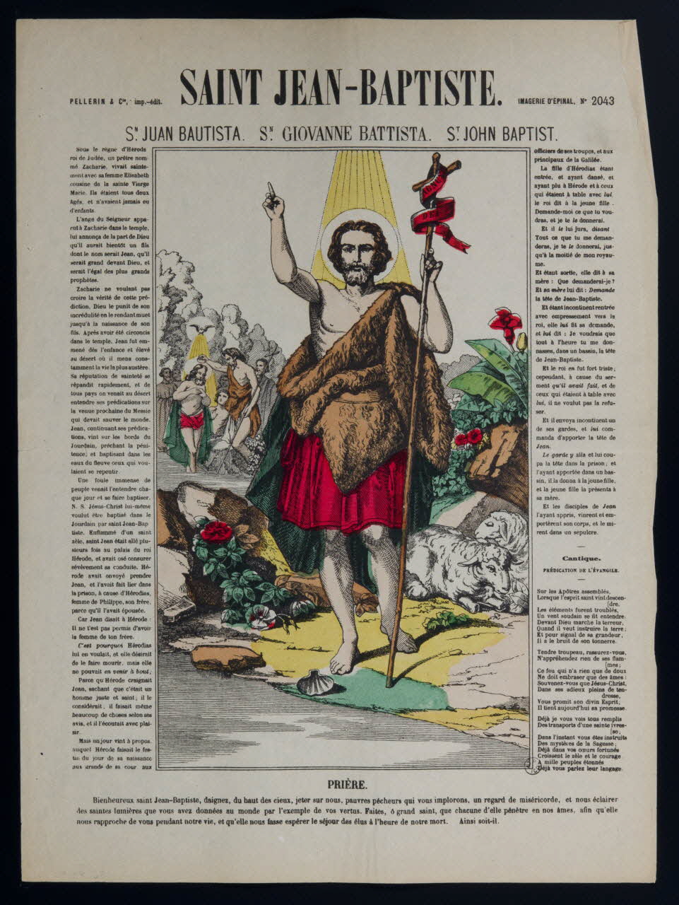 estampe SAINT JEAN-BAPTISTE. 1952.98.9 Photo