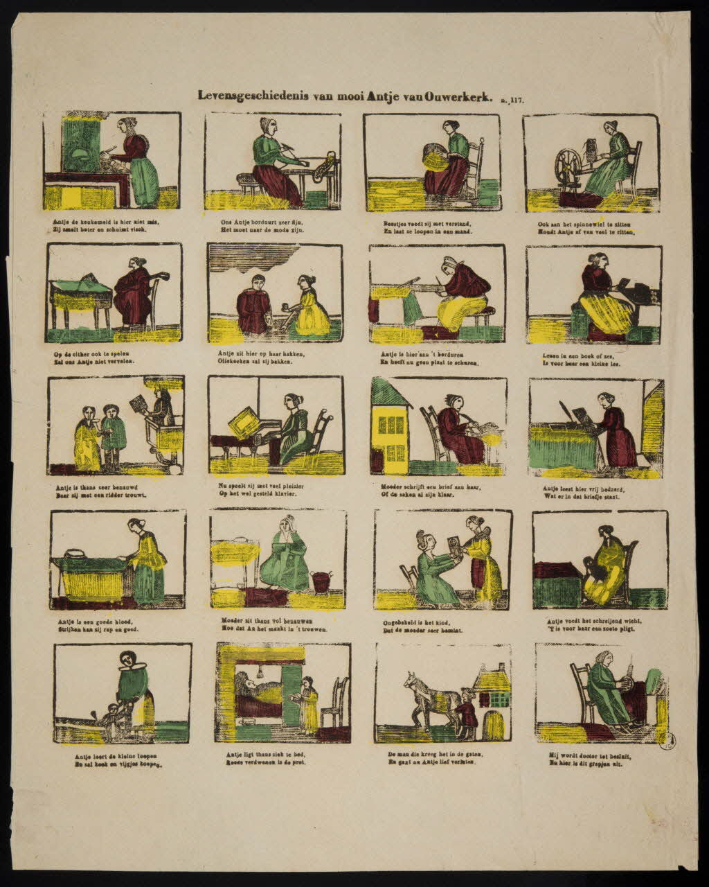 estampe Levensgeschiedenis van mooi Antje van Ouwerkerk. 1952.99.2 Photo
