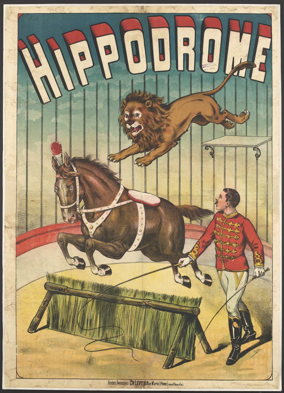 Lévy Charles affiche HIPPODROME Paris 1889 1961.18.7 Photo RMN-Grand Palais (Mucem)