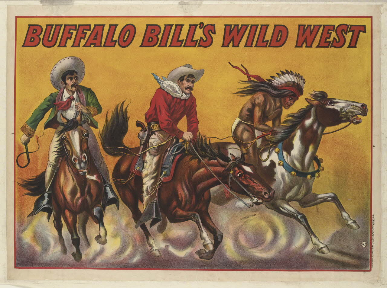 CHAIX affiche BUFFALO BILL'S WILD WEST Paris 1883-1913 1969.31.6 Photo RMN-Grand Palais (Mucem)