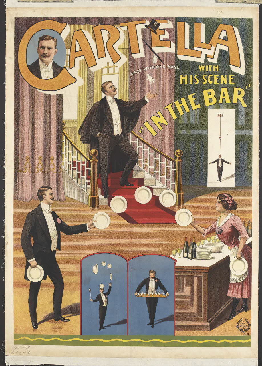 affiche CARTELLA  WITH  HIS  SCENE  "IN THE BAR" 1969.6.15 Photo RMN-Grand Palais (Mucem)