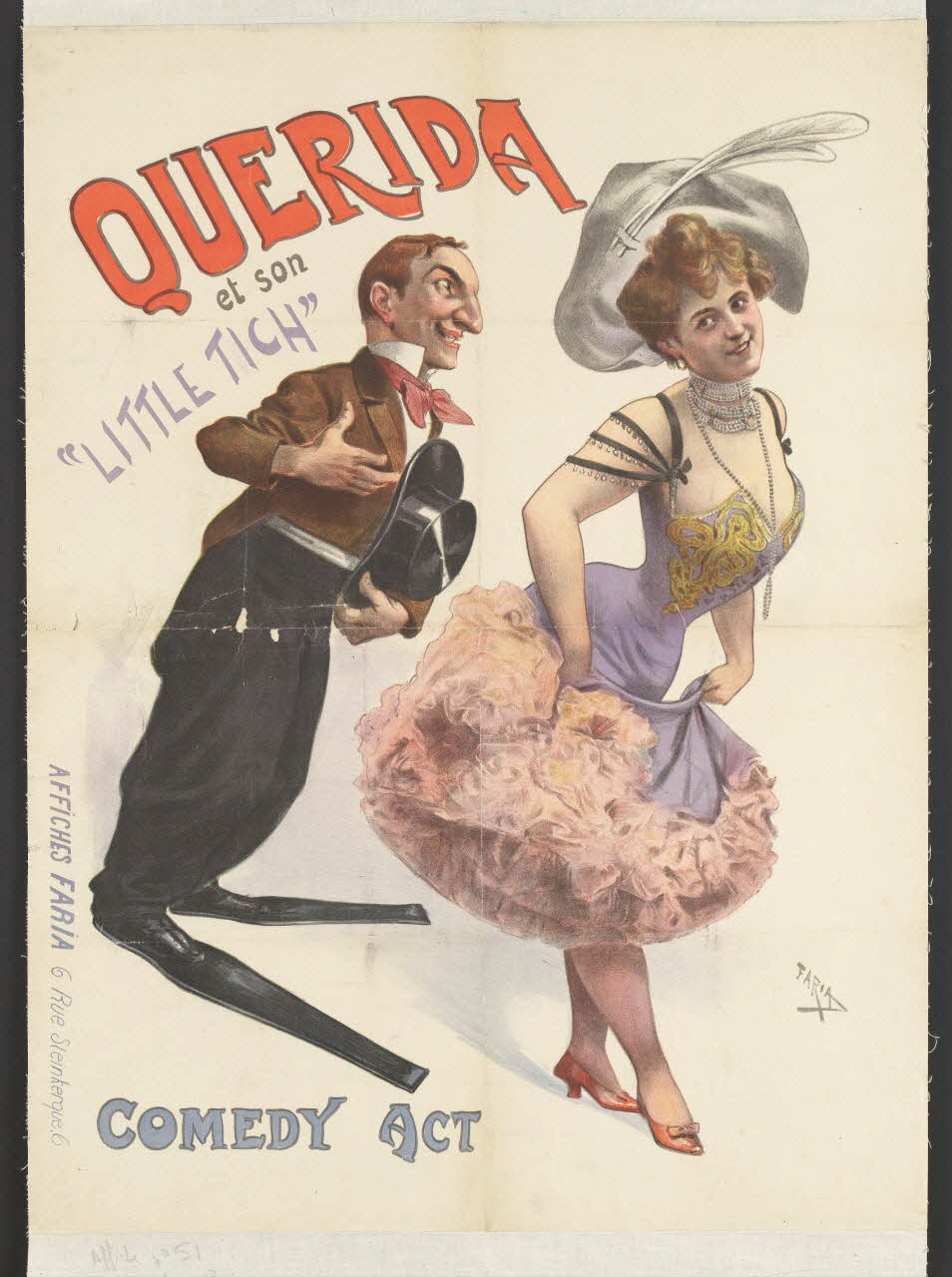 affiche QUERIDA  et son  "LITTLE TICH" 1969.6.18 Photo RMN-Grand Palais (Mucem)